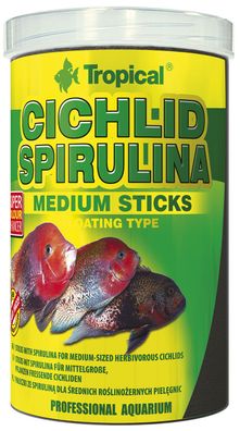 Tropical Cichlid Spirulina Medium Sticks 250ml - für Cichliden Futter MHD 10/20