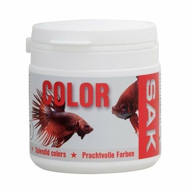 SAK color Flockenfutter - 150ml - Futter zur Stärkung der Fischfarben
