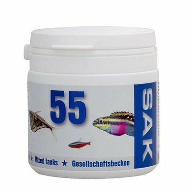 SAK 55 Flockenfutter 150ml - Spezial Aquaristik Futter mit Astaxantin