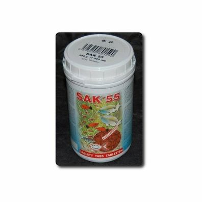 SAK 55 Tabletten - 1000ml - Futtertabletten mit Astaxantin für Aquarienbewohner