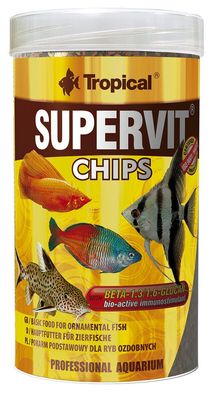 Tropical Supervit Chips - Fischfutter für allesfressende Aquarienfische 250ml