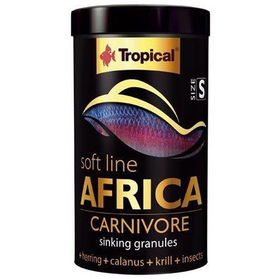 Tropical soft line Africa Carnivore Size S - sinkendes Granulat 100ml