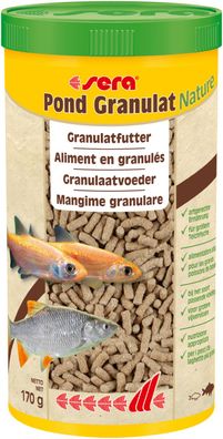 Sera Pond Granulat Nature 1000ml - Granulatfutter für größere Teichfische
