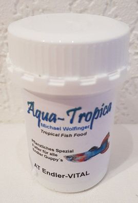 Aqua-Tropica Endler-VITAL 35g Pflanzliches Spezial Futter für alle Endler Guppys