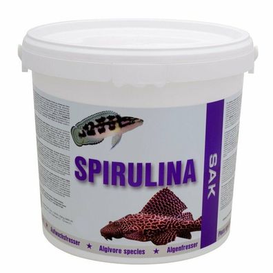 SAK Spirulina Granulat Gr. 3 - 3400ml - Futter mit 25% Spirulina für Zierfische