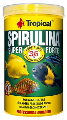 Tropical Spirulina Super 36% Forte Flakes 1000ml - für Algen fressende Fische