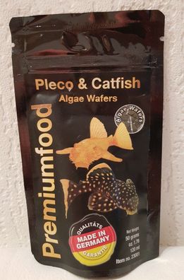 Discusfood Premiumfood Pleco & Catfish Algae Wafers 50g - Wels Chips für Welse