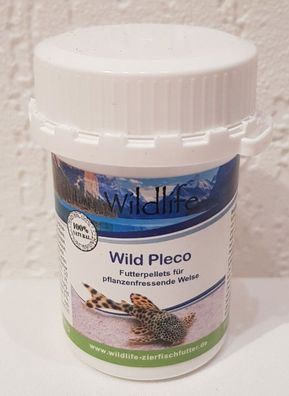 Wildlife Wild Pleco 45g - Futterpellets für pflanzenfressende Welse 100% Natural