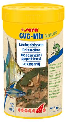Sera GVG-Mix Nature 250ml Leckerbissen ohne Farb- + Konservierungsstoffen MHD 09/21