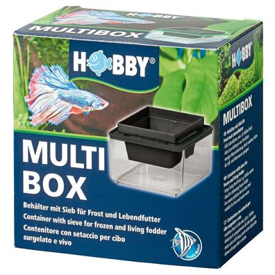Hobby Multibox - Tubifexbox Behälter mit Sieb für Frost- + Lebendfutter Aquarium