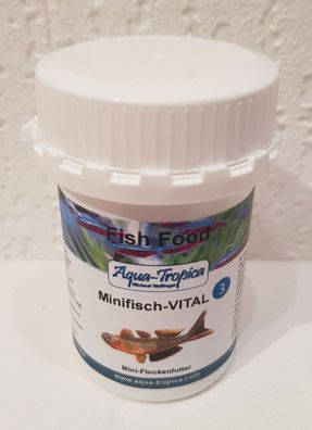 Aqua-Tropica Minifisch-VITAL 20g - Mini Flockenfutter Gr. 3 für Endler Guppys