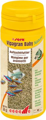 Sera vipagran baby Nature 50ml - Mikro Softgranulat Aufzuchtfutter Aquarium MHD 11/23