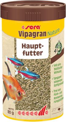 Sera vipagran Nature 250ml - langsam sinkendes Softgranulat Hauptfutter Aquarium