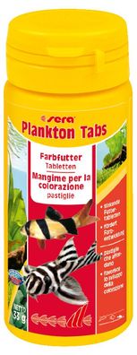 Sera Plankton Tabs 50ml - 130 Futtertabletten mit Plankton Farbfutter MHD 12/21