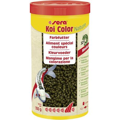 Sera Koi Color Nature 1000ml Medium - Farbfutter für Koi - ganzjährige Fütterung