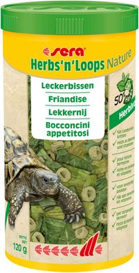 Sera Herbs and Loops Nature 1000ml - Leckerbissen mit Kräutern Schildkröten