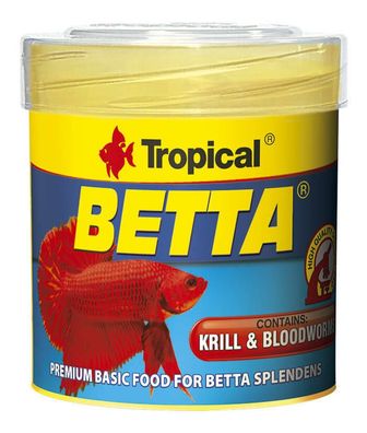 Tropical Betta 50ml - Fischfutter für Kampffische und Labyrinthfische MHD 10/21