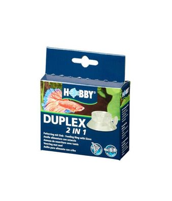 Hobby Duplex 2 in 1 Tubifex Futterring mit Sieb für jedes Aquarium inkl. Sauger