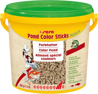 Sera Pond Color Sticks Nature 3800ml - Farbfutter für Teichfische - mit 4% Krill