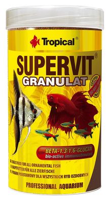 Tropical Supervit Granulat - Hauptfutter für alle Zierfische 250ml