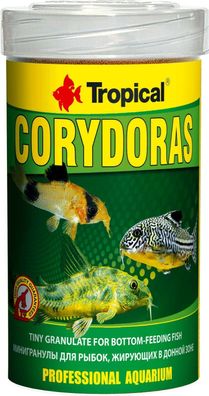 Tropical Corydoras 100ml - Tiny Granulatfutter für Bodenfressende Fische Welse