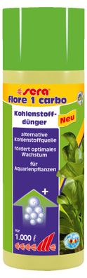 Sera flore 1 carbo 250ml - Kohlenstoffdünger für optimales Wachstum Aquarium