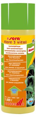 Sera flore 3 vital 250ml - Mikrodünger zur Stärkung der Widerstandskraft