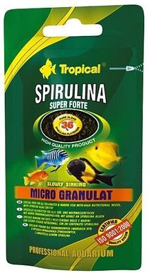 Tropical Spirulina Super 36% Forte Micro Granulat 22g sehr feines Granulat
