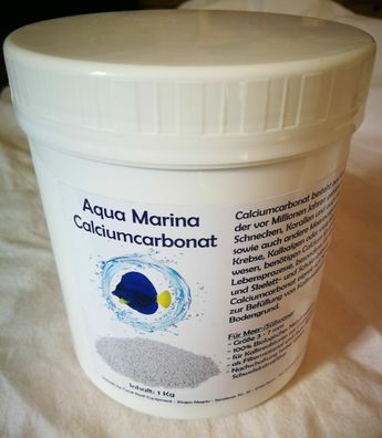 Coral Reef Calciumcarbonat - 1kg Dose zur Aufhärtung + als Bodengrund Aquarium