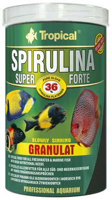 Tropical Spirulina Super 36% Forte Granulat 1000ml - platensis Algen