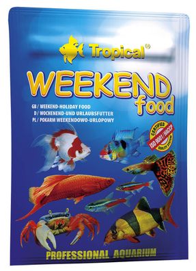 Tropical Weekend Food 20g - sinkende Futtertabletten für Zierfische 24 Stück