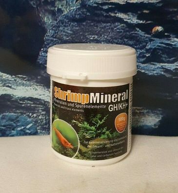 SaltyShrimp Shrimp Mineral GH/ KH+ 100g - für neutrales Aquariumwasser Garnelen