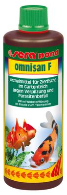 Sera pond omnisan F 500ml - gegen Verpilzung + Parasitenbefall Teich Gartenteich