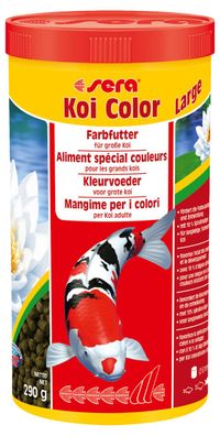 Sera Koi Color 1000ml Large - Farbfutter für große Koi Gartenteich Teich Futter