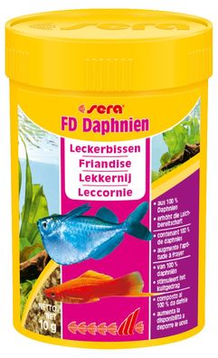 Sera FD Daphnien 100ml - Leckerbissen aus 100% Daphnien für Laichbereitschaft
