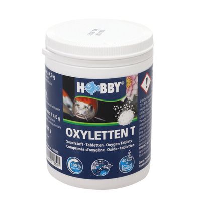 Hobby Oxyletten T 40 Stück - Sauerstofftabletten für 8.000 Liter Teich Gartenteich