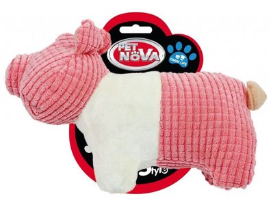 Hunde Plüsch Spielzeug quietschendes Schwein ca. 22cm Stofftier Hund Kuscheltier