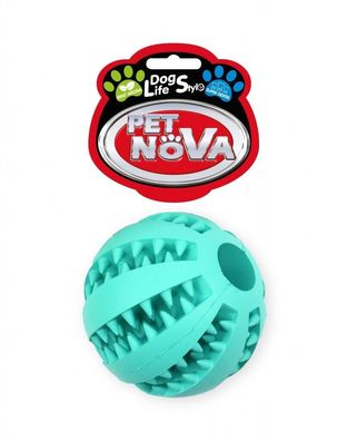 Hunde Dental Baseball Ball ca. 7cm Spielzeug grün Hund Leckerlies Minz Aroma