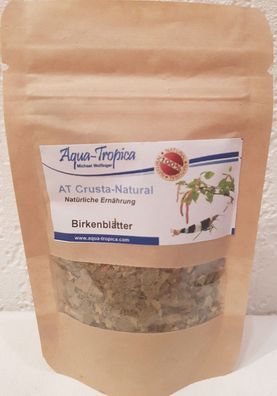 Aqua-Tropica Crusta-Natural Birkenblätter 10g - natürliche Ernährung Garnelen