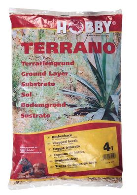 Hobby Terrano Buchenhack Terrariensubstrat 4 Liter Bodengrund Terrarium Deko