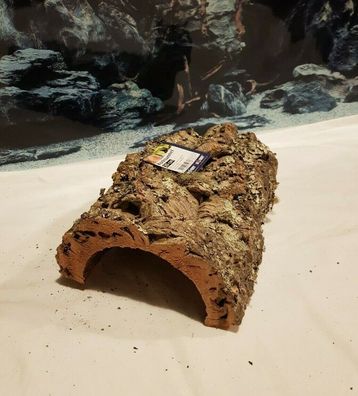 Zierkorkrinde Korktunnel 30x21x12cm - Korkröhre Korkrinde Reptilien, Terrarium