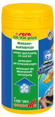 Sera GH/ KH-plus 250ml / 275g - Wasseraufhärter - verhindert pH-Schwankungen