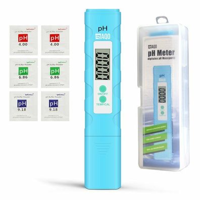 AQO pH-Meter - digitales pH Messgerät mit Kalibrierfunktion Aquarium