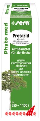 Sera phyto med Protazid 100ml Arzneimittel gegen Ichthyophthirius Hautparasiten