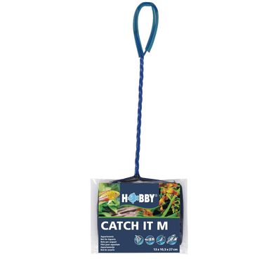Hobby Catch M - weiches Fischfangnetz 13x10,5x27cm schwarz Fangnetz Aquarium
