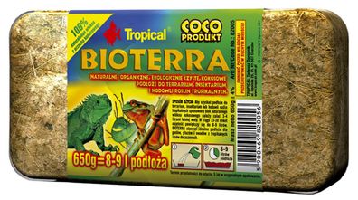 Tropical Bioterra 650g - Kokosfasern natürlicher Bodengrund Terrarium