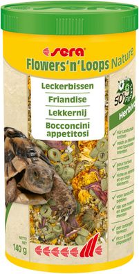 Sera Flowers and Loops Nature 1000ml - Leckerbissen mit Blüten Schildkröten Futter