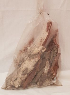 Birkenrinde ca. 1kg Beutel - Birkenscheiben Birke Rinde Reptilien, Terrarium