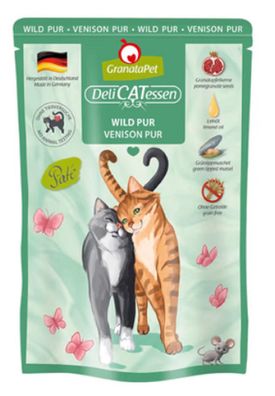 GranataPet ¦ DeliCatessen - Wild PUR - 6 x 85g ¦ hochwertiges Katzenfutter im ...