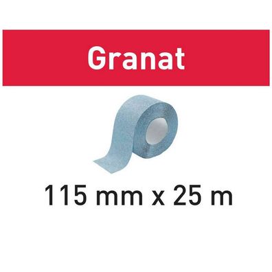 Festool Schleifrolle 115 x 25 m P220 GR Granat 201110 für Handschleifmittel